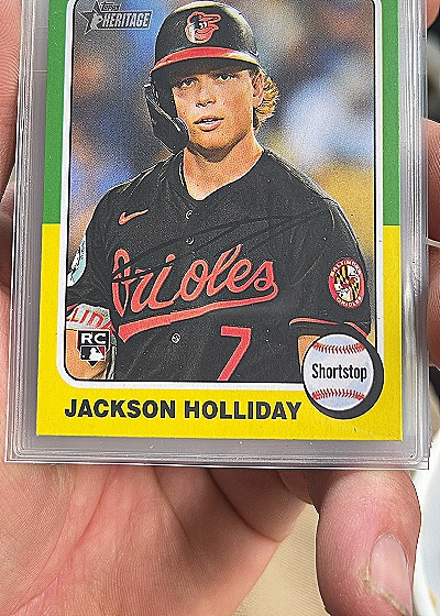 Jackson Holliday 2024 Topps Heritage High Number #692 — front