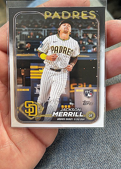 2024 Topps Update Series Jackson Merrill Rookie Debut — front