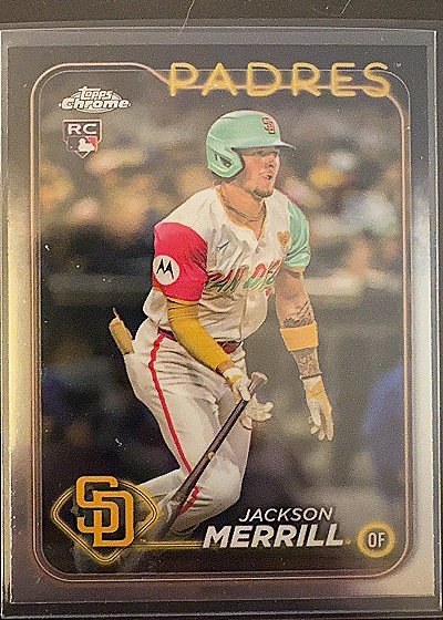 Jackson Merrill 2024 Topps Chrome Rookie Card — front