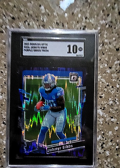 2023 Panini Donruss Optic Rated Rookie Jahmyr Gibbs — front