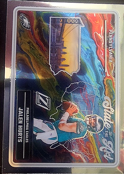 2024 Panini Zenith State of the Art Jalen Hurts — front