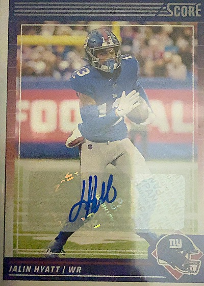 Jalin Hyatt 2024 Score Autograph — front