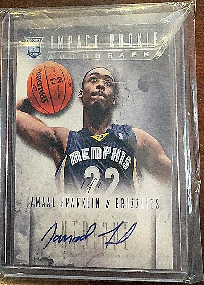 2013-14 Panini Intrigue Impact Rookie Autograph Jamaal Franklin — front