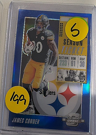 James Conner 2018 Panini Contenders Optic Season Ticket Blue — front