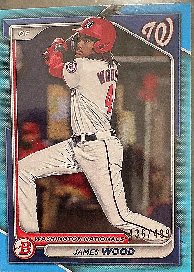 James Wood 2024 Bowman Prospects — front