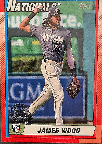 James Wood 1990 Topps 35th Anniversary — front