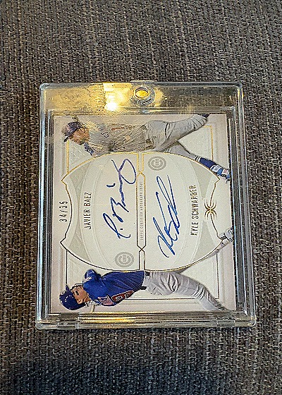2016 Topps Dual Autograph Javier Baez Kyle Schwarber — front