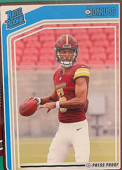 Jayden Daniels Rated Rookie — front