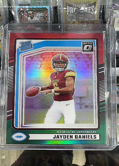 Jayden Daniels Rated Rookie Optic Preview — front