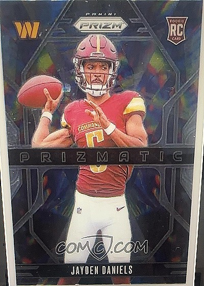 Jayden Daniels 2024 Panini Prizm Prizmatic Rookie Card — front