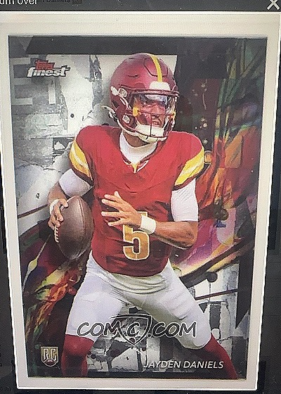 Jayden Daniels 2024 Topps Finest Rookie Card — front