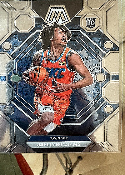 2022-23 Panini Mosaic Jaylin Williams Rookie Card — front