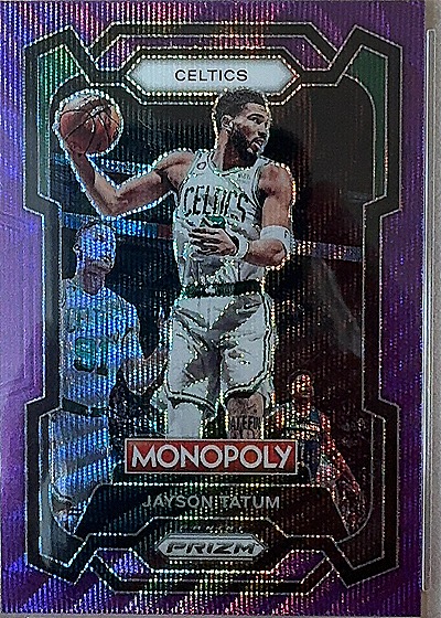 Jayson Tatum 2023-24 Panini Prizm Monopoly Purple Wave — front