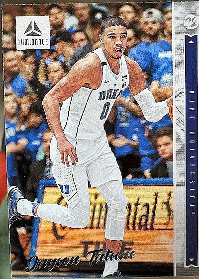 2022 Panini Chronicles Draft Picks Luminance Jayson Tatum — front