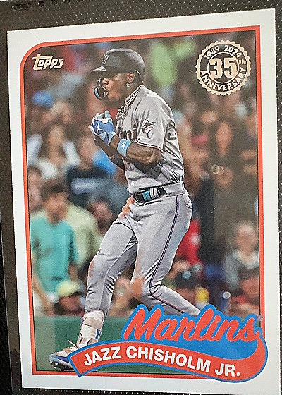 2024 Topps 1989 35th Anniversary Jazz Chisholm Jr. — front