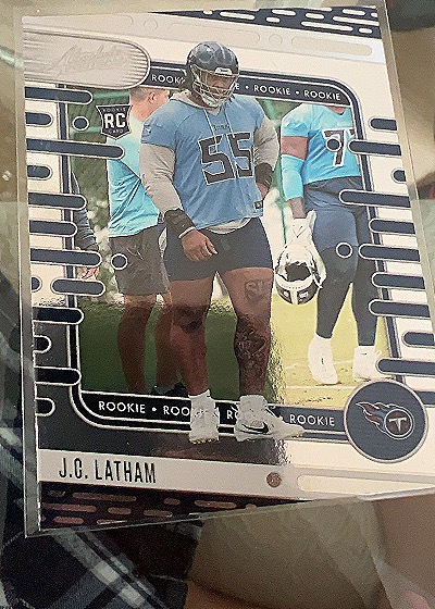 2024 Panini Absolute - Rookies J.C. Latham #107 (RC) — front