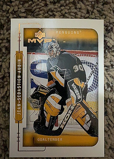1999 Upper Deck MVP #172 Jean-Sebastien Aubin — front