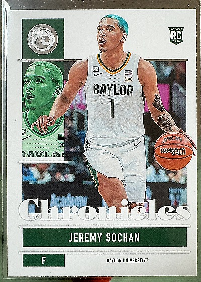 2022 Panini Chronicles Draft Picks Jeremy Sochan — front