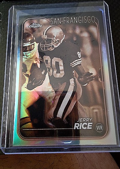 Jerry Rice Sepia Refractor — front