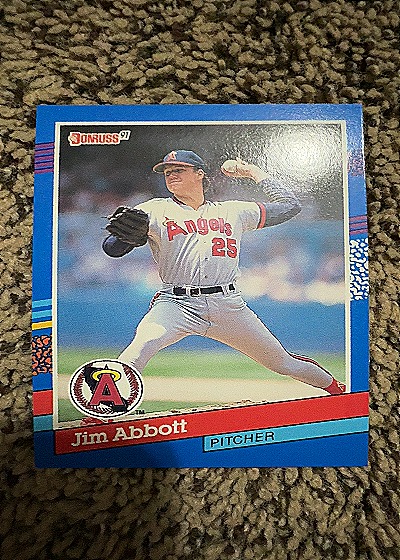Jim Abbott 1991 Donruss #78 — front