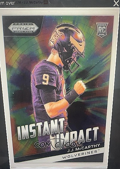 2024 Panini Prizm Draft Picks - Instant Impact J.J. McCarthy — front