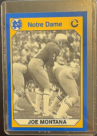 1990 Collegiate Collection Notre Dame Joe Montana #170 — front