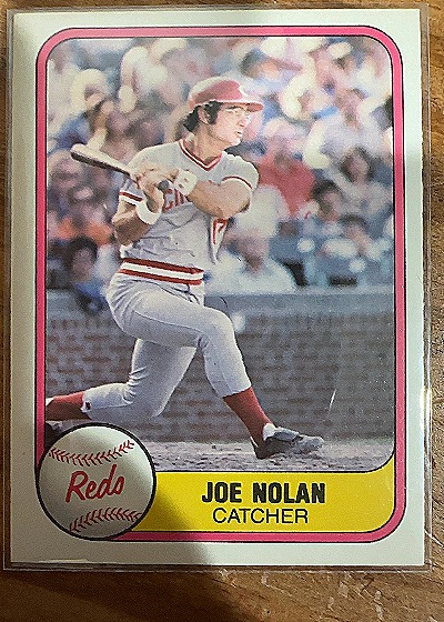 1981 Fleer #212 Joe Nolan — front