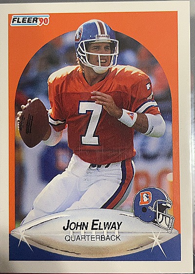 1990 Fleer John Elway — front