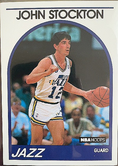 1989-90 NBA Hoops #140 John Stockton — front