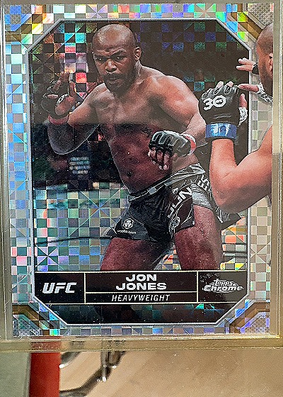 2024 Topps Chrome UFC Jon Jones X-Fractor — front