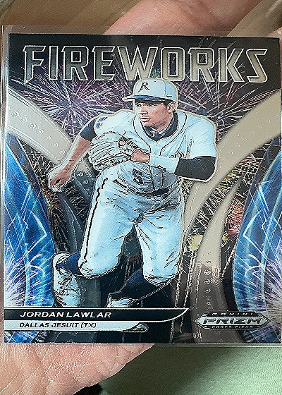 2021 Panini Prizm Draft Picks Fireworks Jordan Lawlar — front