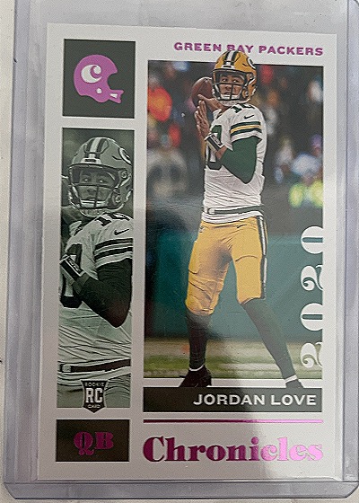 Jordan Love 2020 Panini Chronicles Pink — front