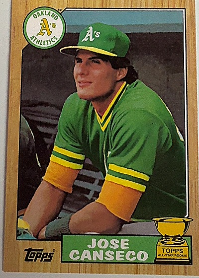1987 Topps #620 Jose Canseco — front