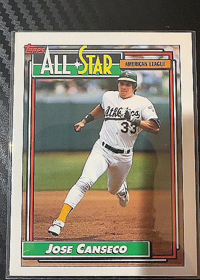 1992 Topps All Star Jose Canseco — front