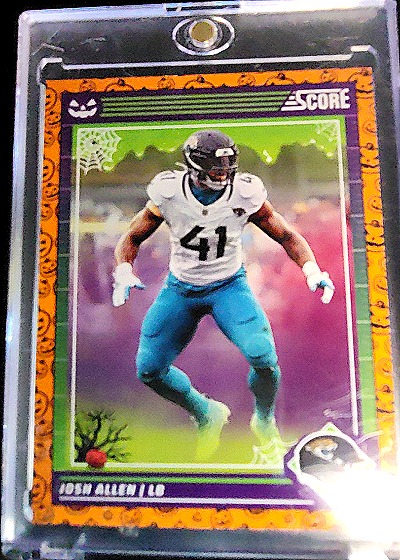 Josh Allen 2024 Score-A-Treat Orange Pumpkins — front