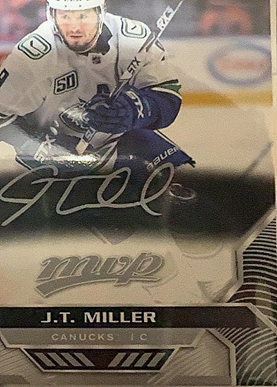 2020 Upper Deck MVP J.T. Miller — front