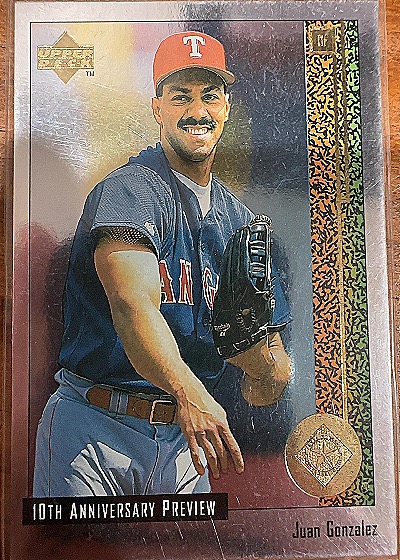 1998 Upper Deck #49 Juan Gonzalez — front