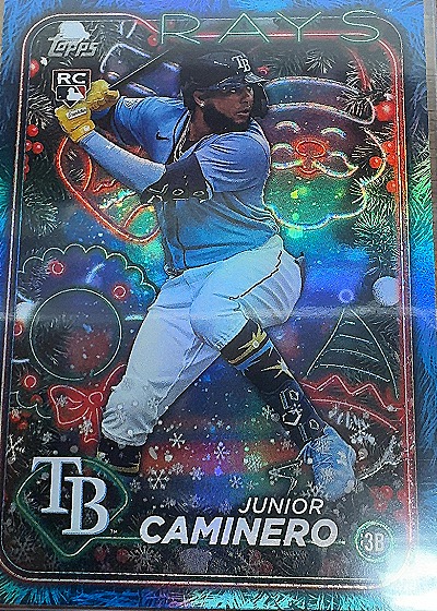 2024 Topps Holiday Junior Caminero — front
