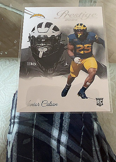 Junior Colson Rookie Card — front