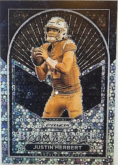 2022 Panini Prizm Brilliance No Huddle Justin Herbert — front