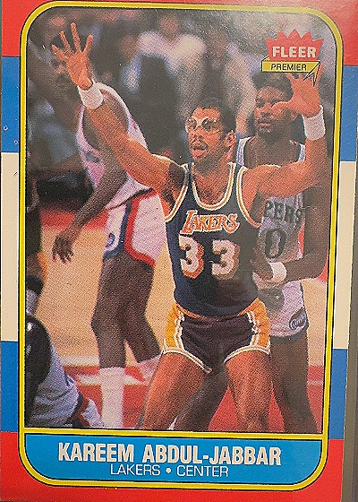 Kareem Abdul-Jabbar 1986-87 Fleer — front