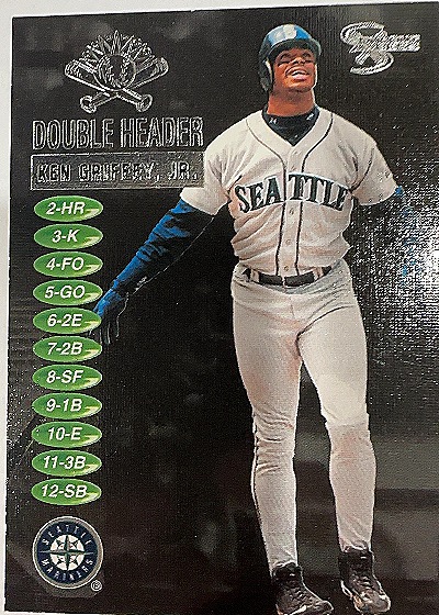 1998 SkyBox Dugout Axcess Double Header Ken Griffey Jr. — front