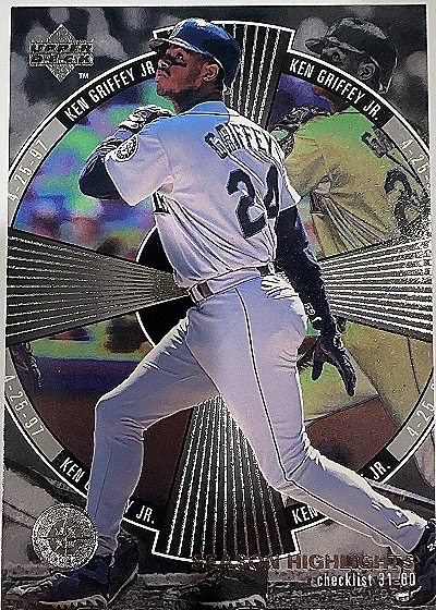 Ken Griffey Jr. Season Highlights Checklist — front
