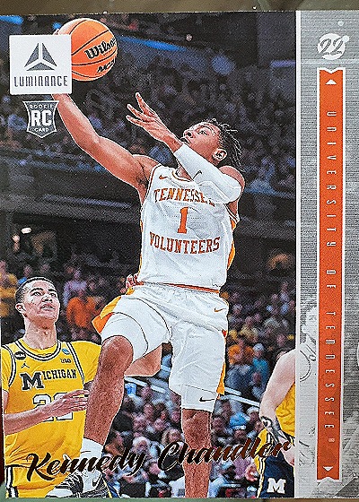 2022 Panini Chronicles Draft Picks Luminance Kennedy Chandler RC — front