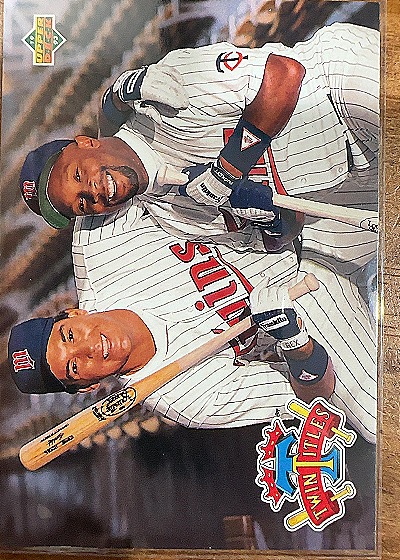 1993 Upper Deck #50 Kent Hrbek / Kirby Puckett — front