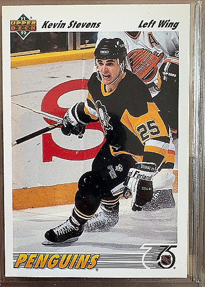 1991-92 Upper Deck Kevin Stevens #154 — front