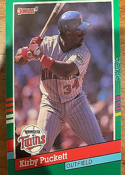 1991 Donruss #490 Kirby Puckett — front