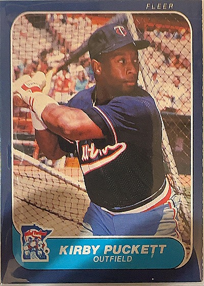 1986 Fleer Kirby Puckett — front