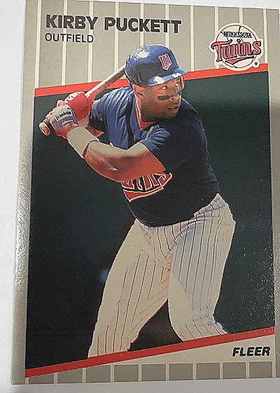 1989 Fleer #124 Kirby Puckett — front
