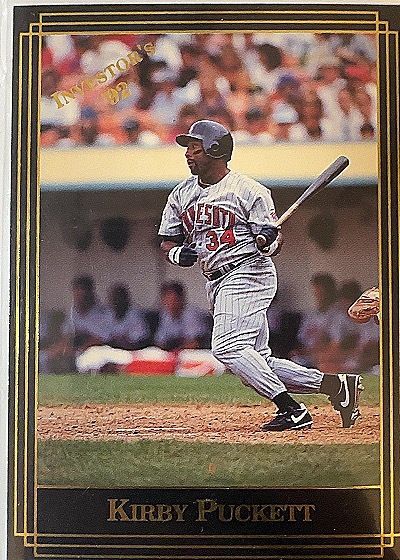 1992 Invesco Kirby Puckett — front